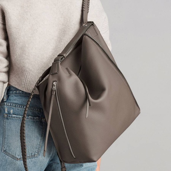 All Saints Handbags - AllSaints Kita Small Backpack Mink Grey NWT